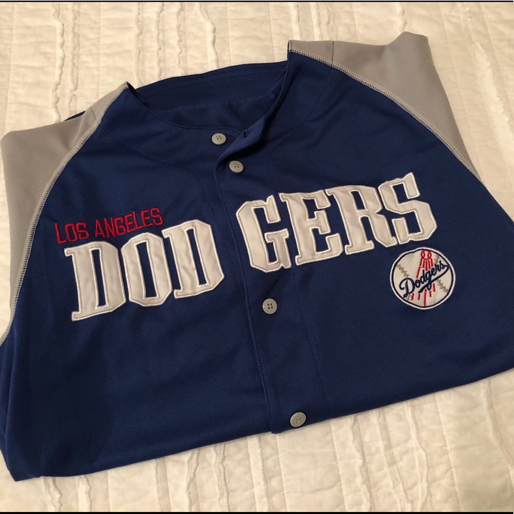 Dodgers MLB Baseball Button Shirt